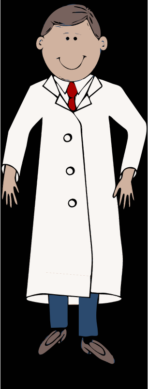Lab Coat Worn By Scientist With Red Tie By Barnheartowl   A Scientist