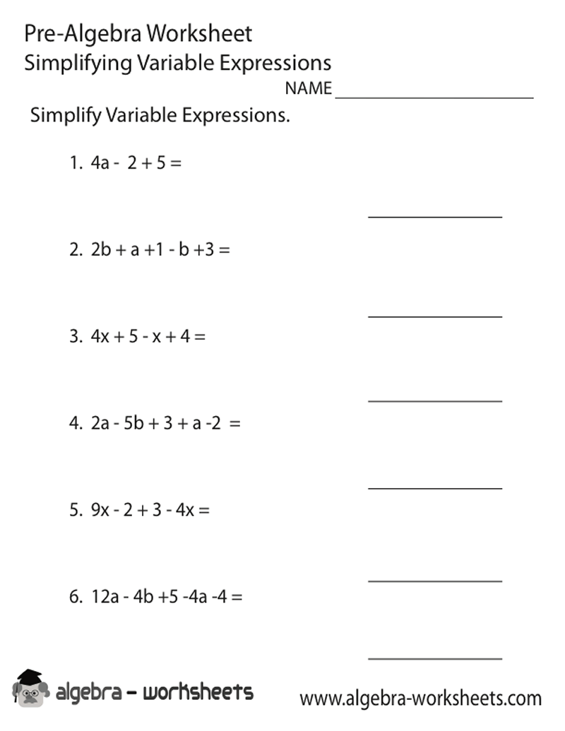 Variable Expressions Math Clipart - Clipart Suggest With Regard To Variables And Expressions Worksheet Answers