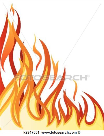 Clipart Of Fire Background K2847531   Search Clip Art Illustration