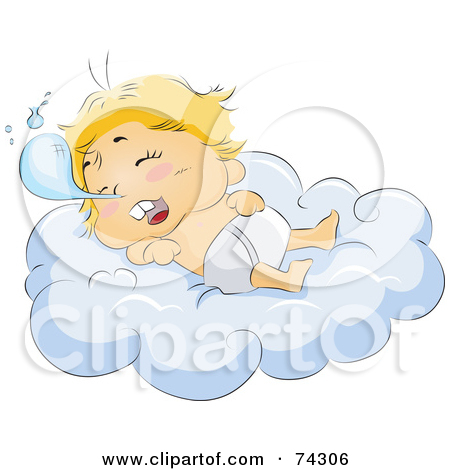 Royalty Free  Rf  Clipart Illustration Of A Drooling Baby Sleeping On