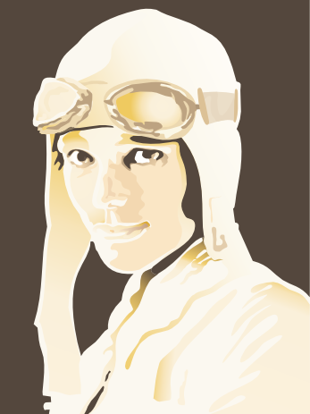 Amelia Earhart   Vector Clipart   Artalbum Org Ua