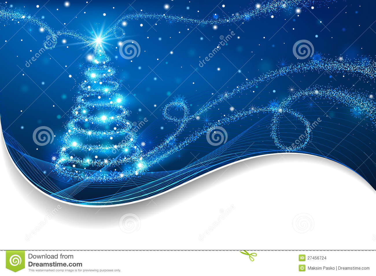 The Magic Christmas Tree  Christmas Background