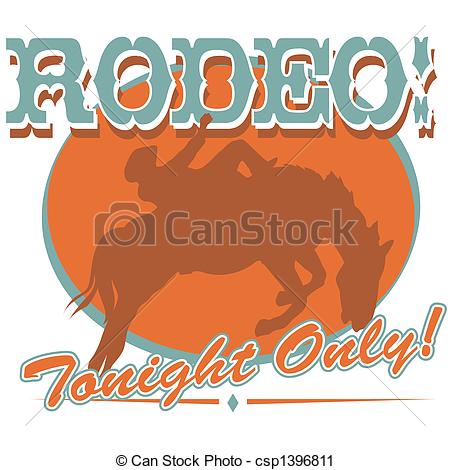 Vector Clip Art Of Rodeo Sign Clip Art Csp1396811   Search Clipart