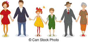 Big Family Illustrations And Clipart  1639 Big Family Royalty Free