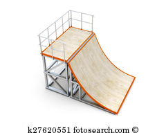 Half Pipe Ramp Illustrations And Clipart