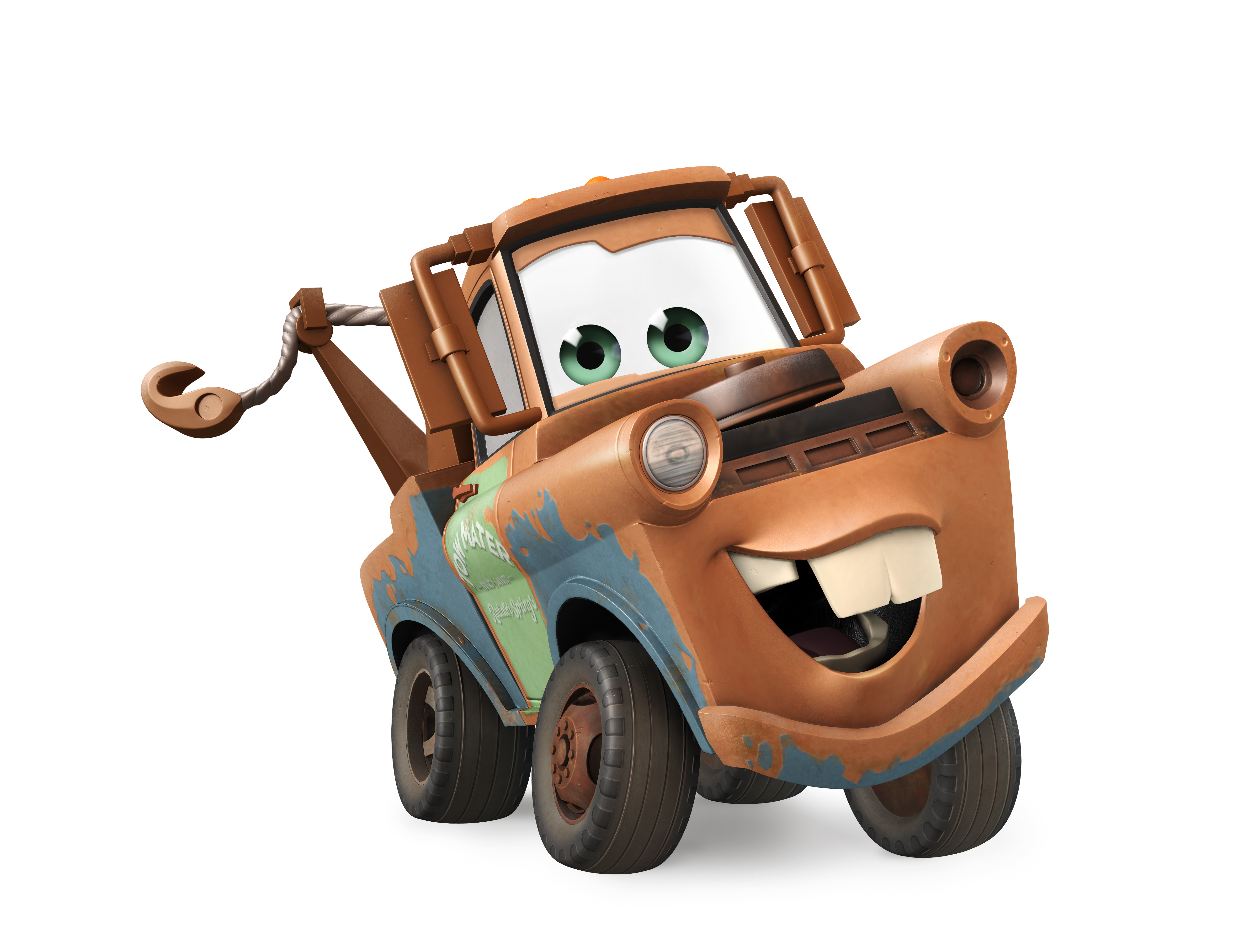 Tow Mater Disney Cars Characters Clipart - Clipart Suggest