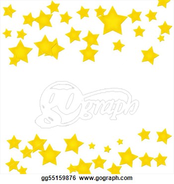 Clipart   Gold Stars Making A Border On A White Background Gold Star