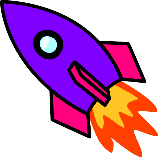 Rocket Purple Clip Art At Clker Com   Vector Clip Art Online Royalty