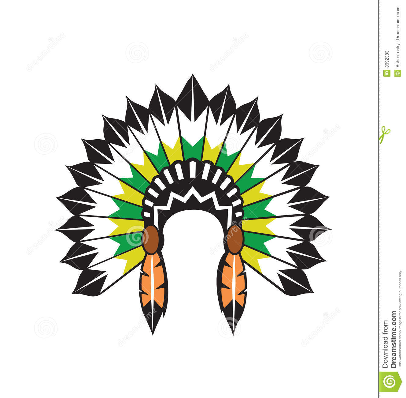 Native American Headdress Clip Art Clipart   Free Clipart