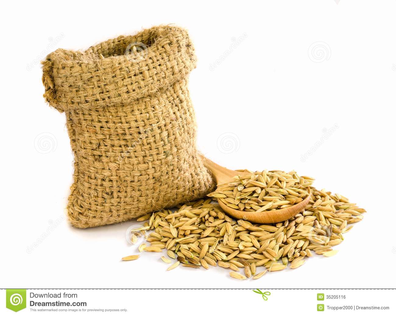 Bag Of Rice Clipart Paddy Rice Seed