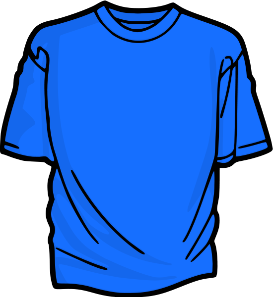 Azure T Shirt Clipart
