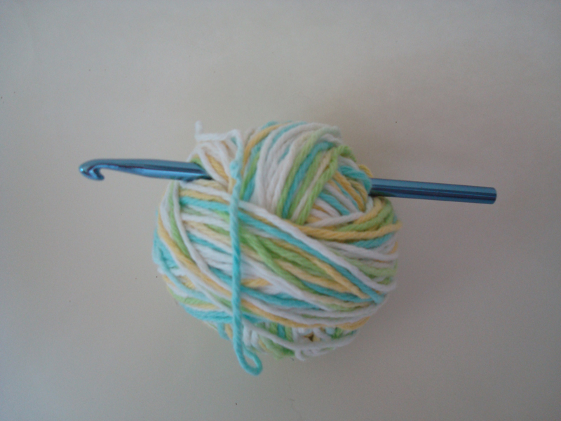Handmade By Haniyyah  Ball Of Yarn And Crochet Hook Or Needle