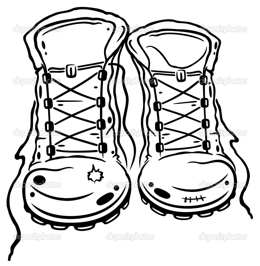 Hiking Boots   Stock Vector   Christine Krahl  37489229