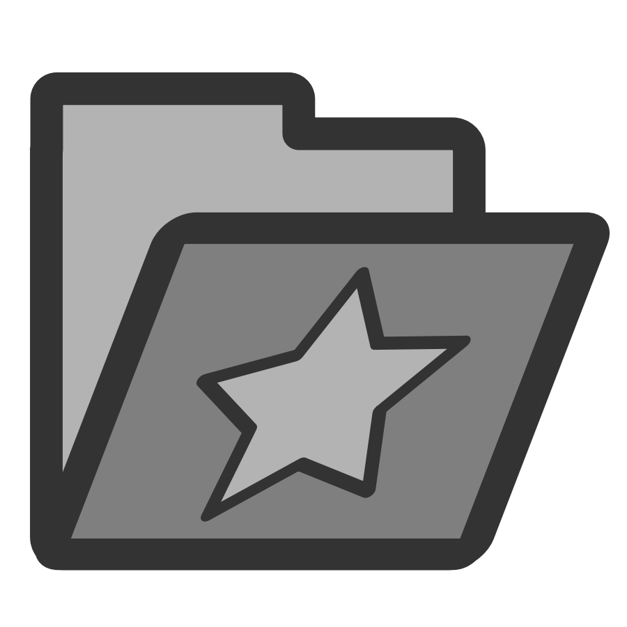 Folder Favorite Star 900px Clipart