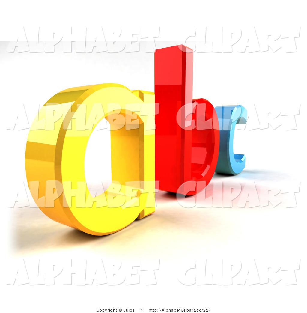 Yellow A Red B And Blue C In 3d 3d Cartoon Blue Letter C With Eyes