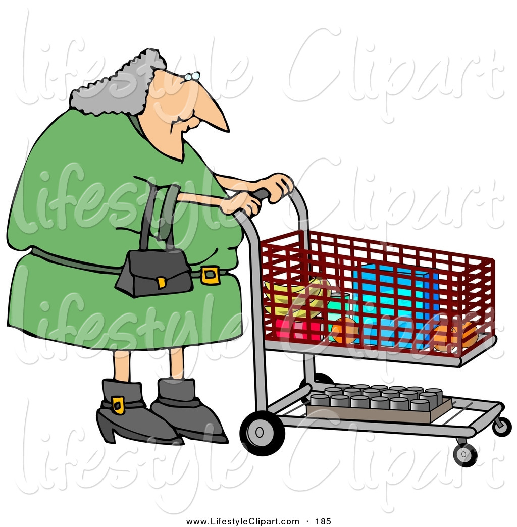 Grocery Cart Clipart Shopping Cart In A Grocery