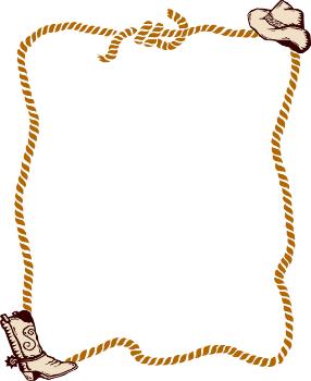 Free Western Rope Border Clip Art   Picturespider Com