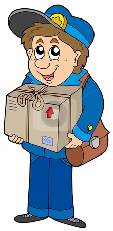 Clip Art Mailman With Mail Hat Clipart   Cliparthut   Free Clipart