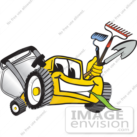 Landscaping Tools Clipart  27443 Clip Art Graphic Of A