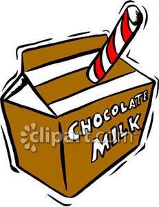 Carton Of Chocolate Milk   Royalty Free Clipart Picture