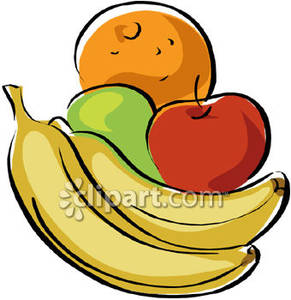 Fresh Fruit And A Pear   Royalty Free Clipart Picture