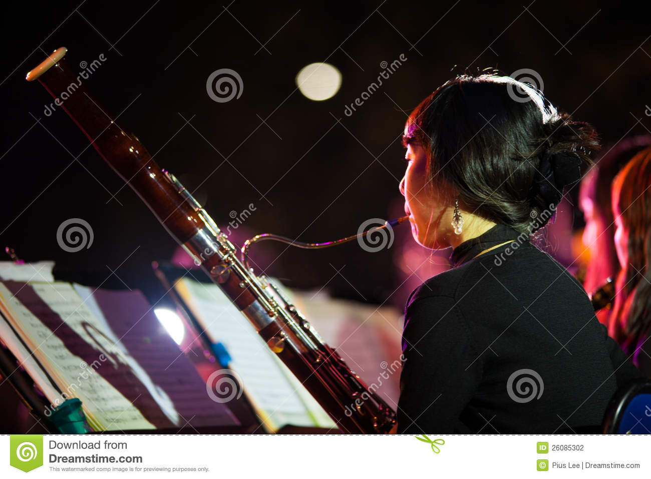 Korean Woman Symphony Orchestra Bassoon Editorial Photography   Image