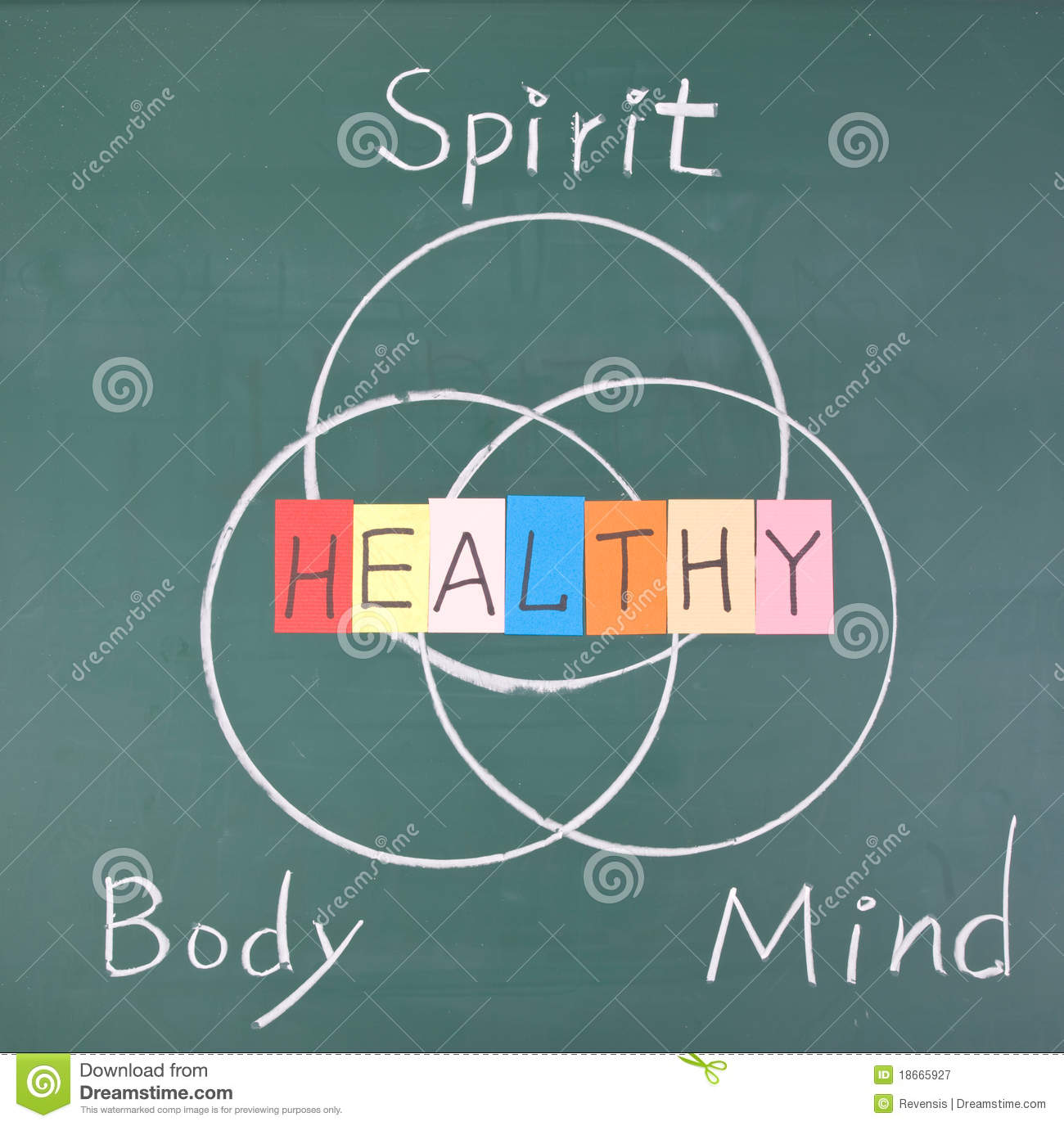 Healthy Concept Spirit Body And Mind Royalty Free Stock Photography