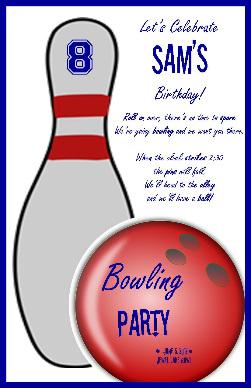 Download Bowling Birthday Party Clipart