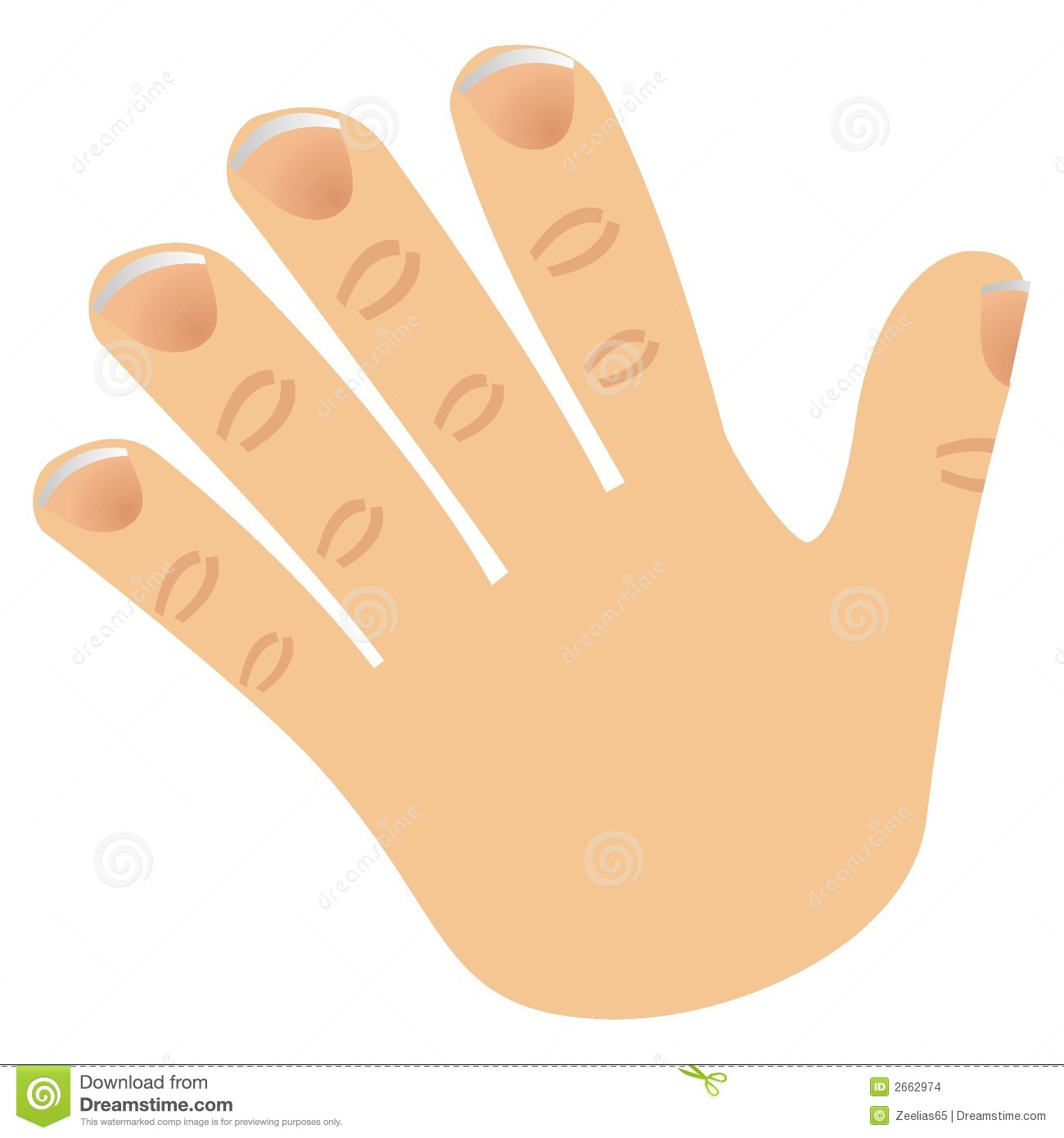 Number Five Made With Fingers Stock Images   Image  2662974