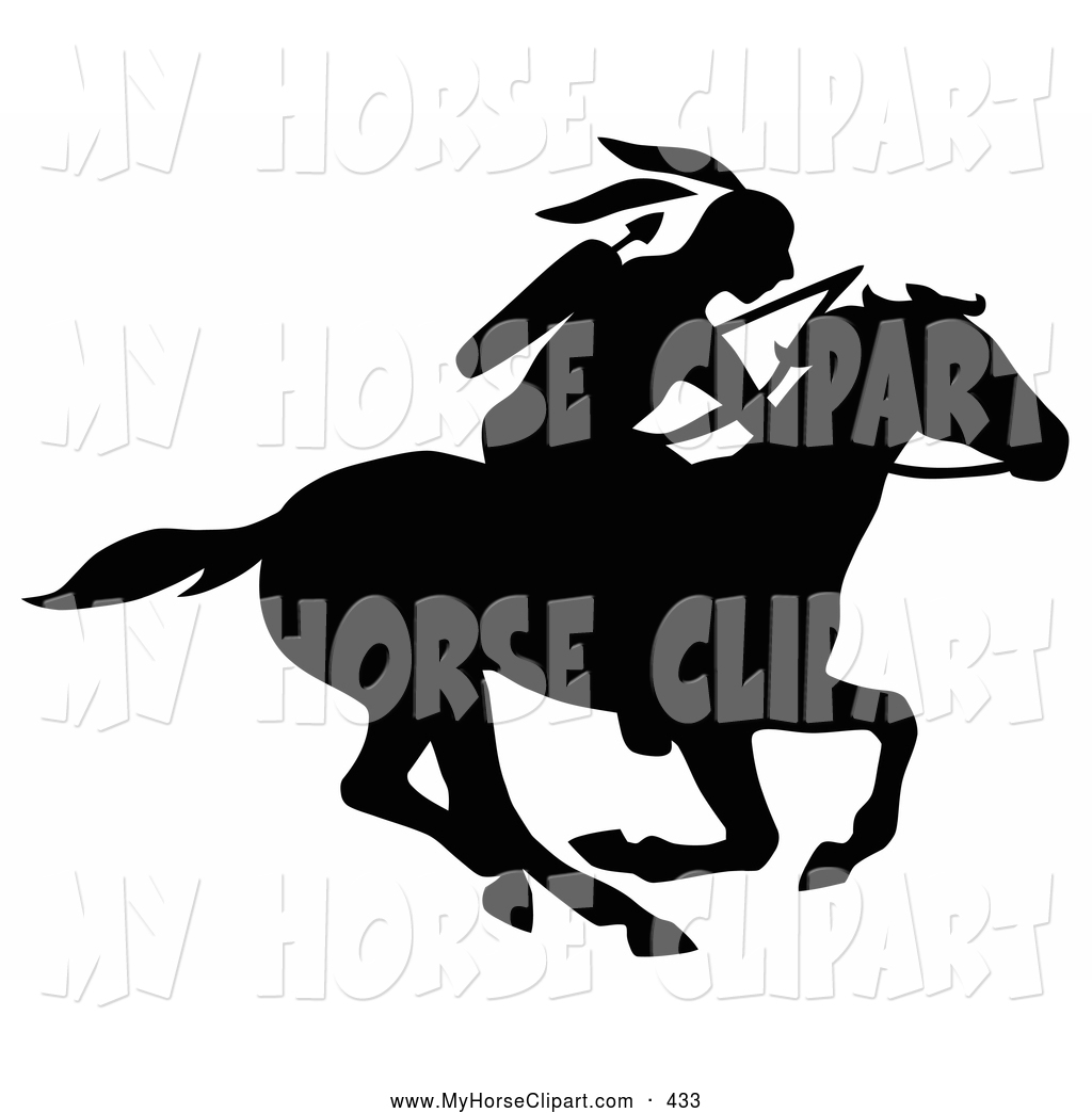 Royalty Free Black And White Stock Horse Clipart Illustrations