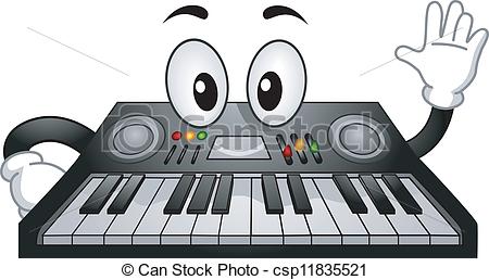 Electronic Keyboard Mascot   Csp11835521