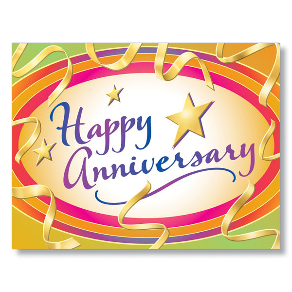 G0888 Vibrant Anniversary Card Business Anniversary Card Xl Jpg