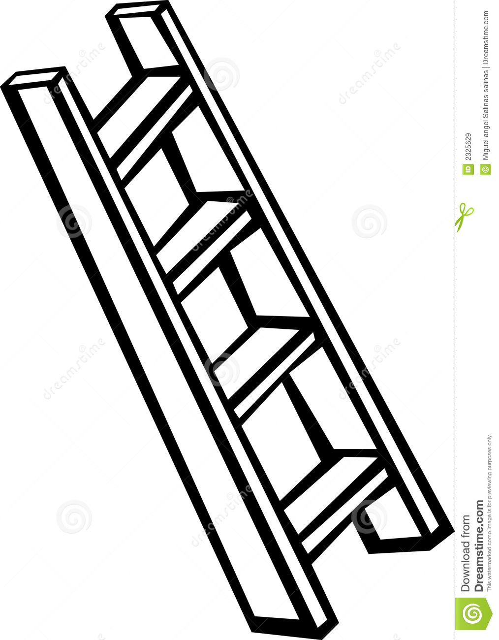 Ladder Clipart Black And White Black And White Illustration