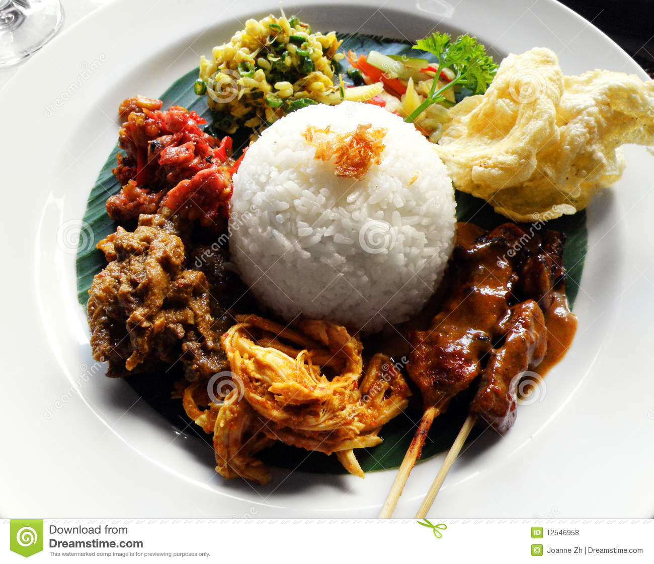 Ethnic Asian Food Nasi Campur Royalty Free Stock Photos   Image