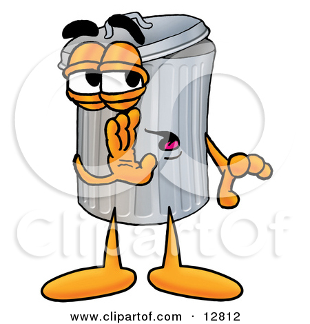 Royalty Free  Rf  Illustrations   Clipart Of Trash Can Mascots  1