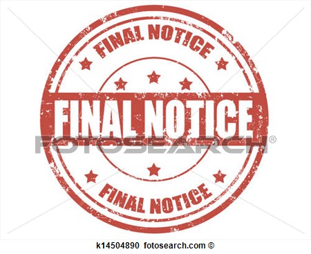 Final Notice   Stamp View Large Clip Art Graphic