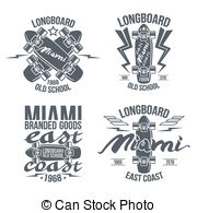 Longboard Illustrations And Clipart