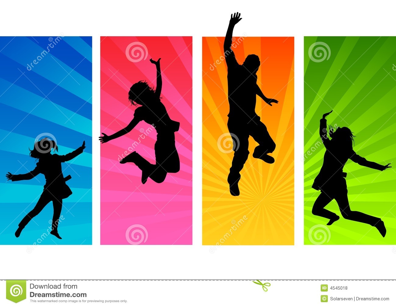 Young People Jumping Royalty Free Stock Photos   Image  4545018