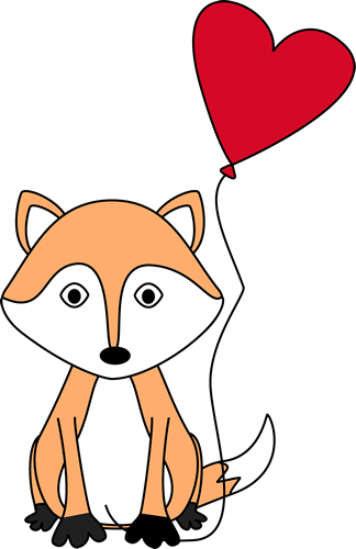 Cute Fox Clipart Valentines Day Fox Png