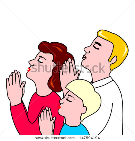 Family Prayer Images Stock Vector Family Prayer 147594194 Jpg