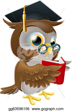 Stock Illustration An Illustration Of A Wise Owl On A Stack Of Books