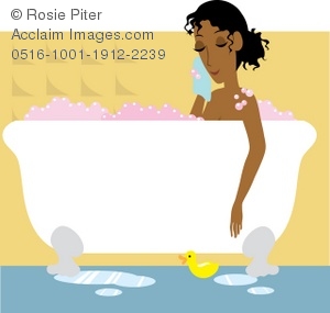 Pictures Lady In Bathtub Clipart   Lady In Bathtub Stock Photography