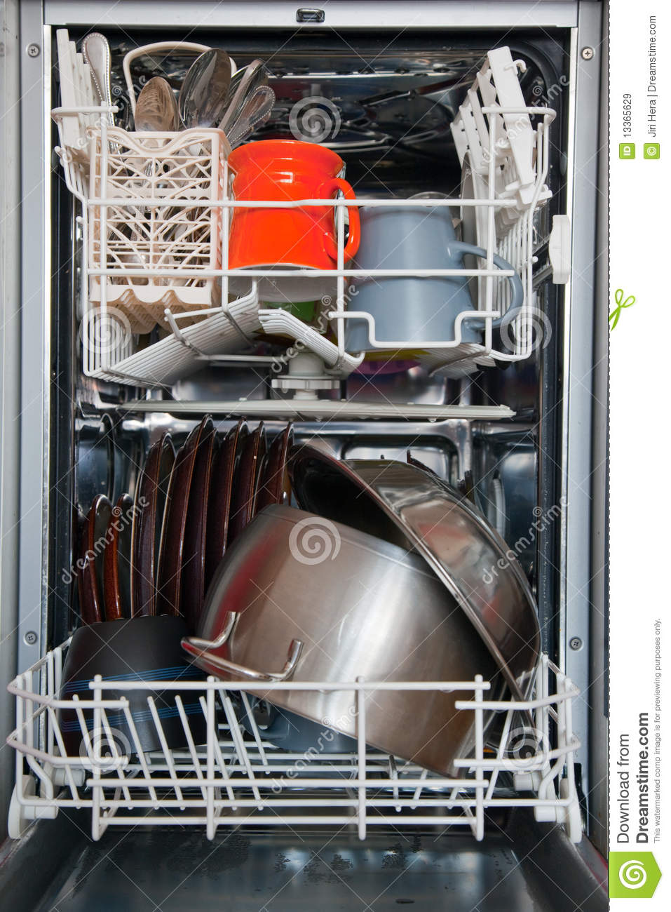 Open Dishwasher Royalty Free Stock Images   Image  13365629