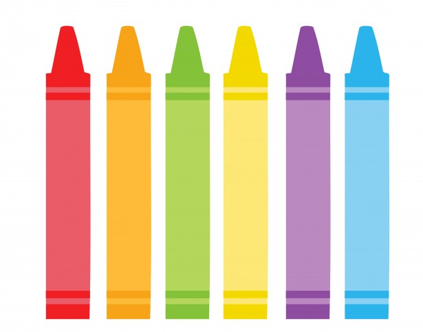 Colorful Crayons Clipart By Karen Arnold