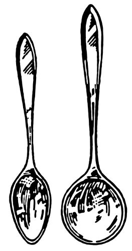 Kitchen On Spoon And Soup Spoon Public Domain Clip Art Image Wpclipart