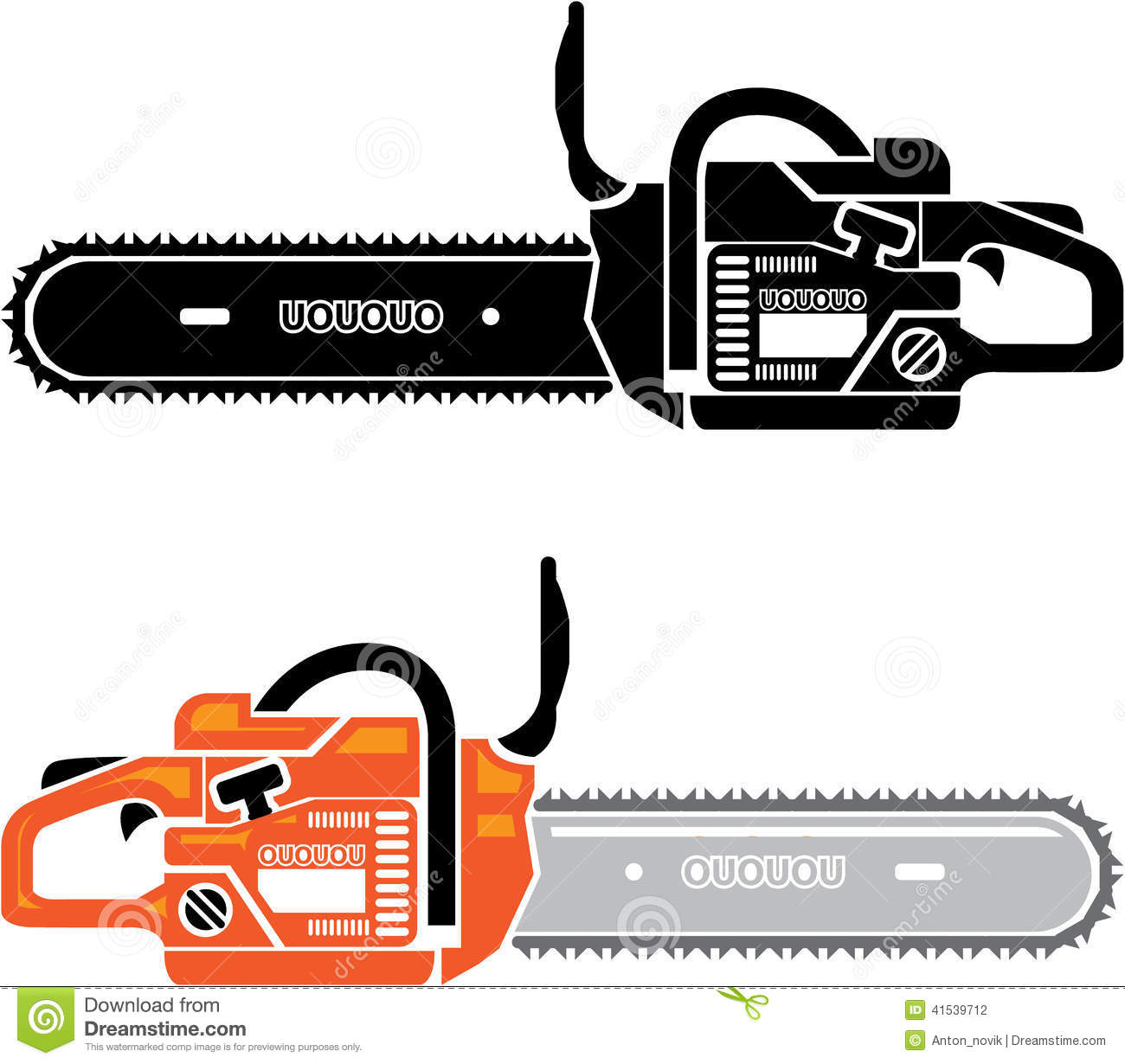 Chainsaw Illustration Stock Vector   Image  41539712