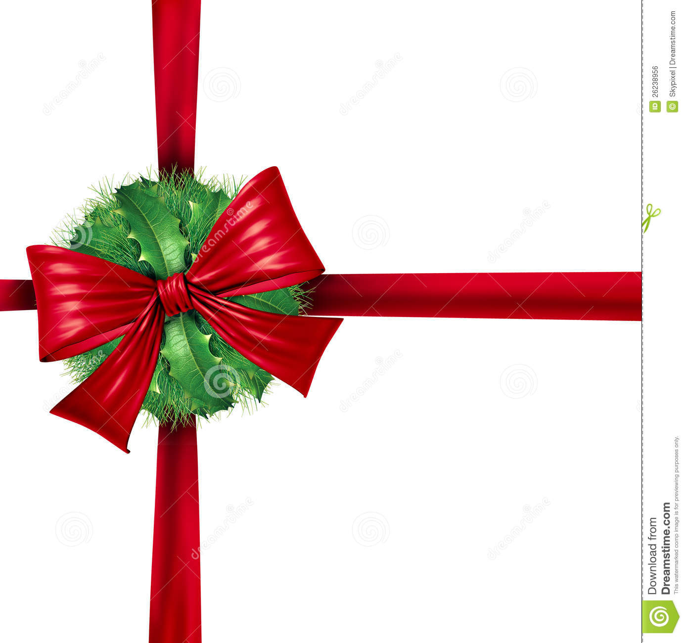 Christmas Bow Clipart Red Christmas Wrapping Ribbon