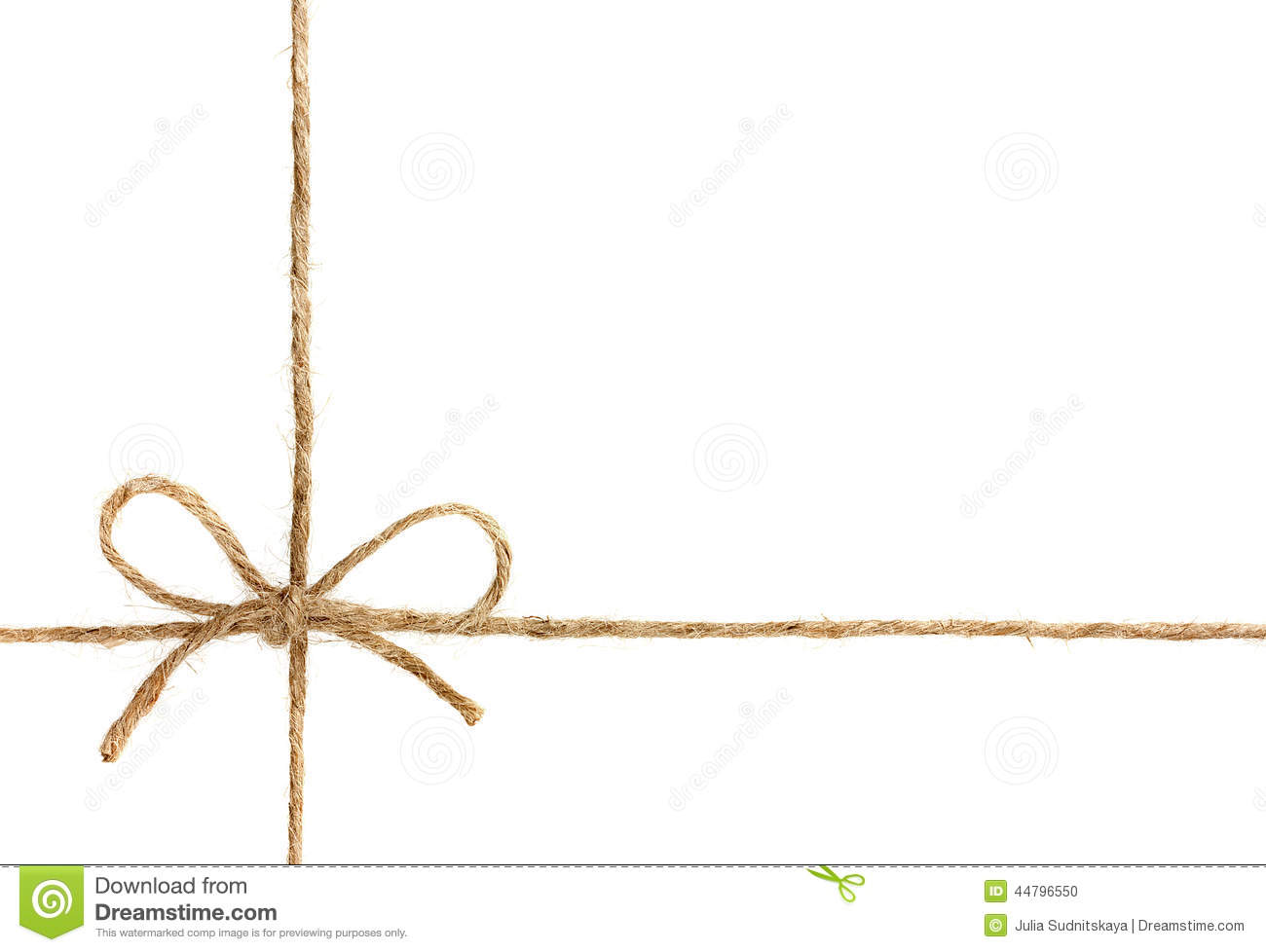 Red String Bow Clipart String Or Twine Tied In A Bow