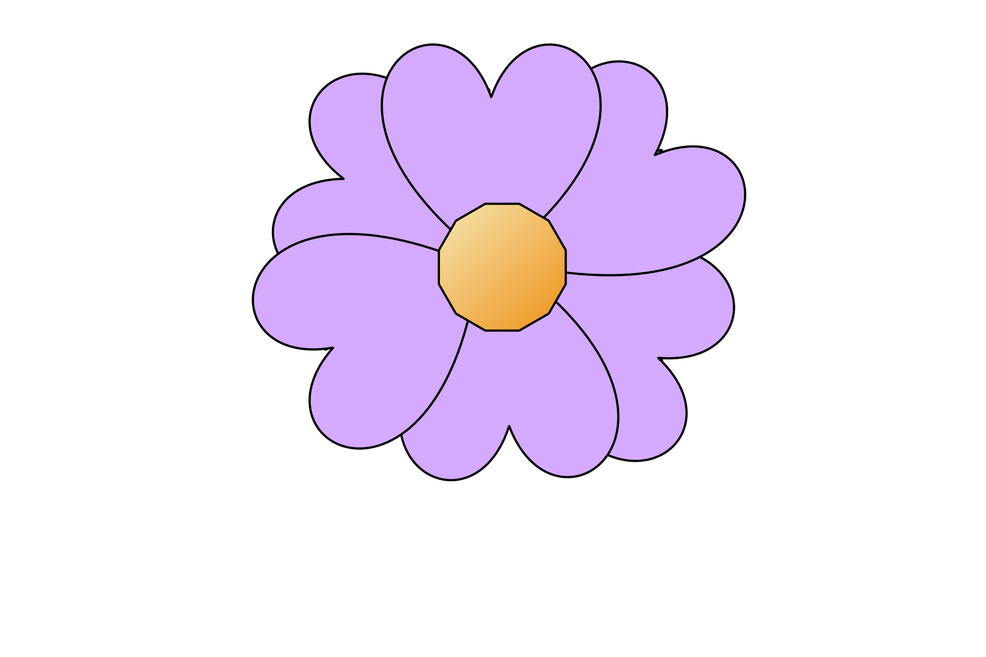 Flower Simple Purple Png 12 K  Flower Simple Purple 555px Png 22 K