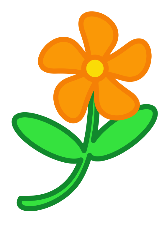 Free Simple Flower Clip Art